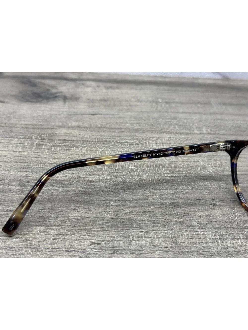 Warby Parker Blakeley M 252 Eyeglasses Tortoise Round Frame 50-18-142